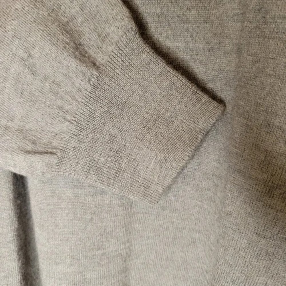 Olive Green 100% Italian Sheep Wool Sweater, Sz M - Picture 5 of 15
